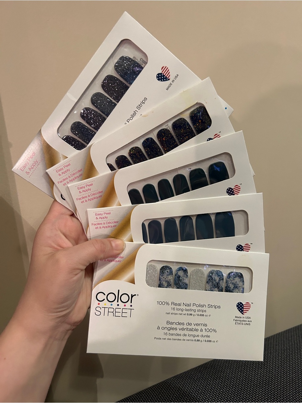 NWT Color Street Nails Blue Sets